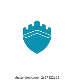 Stylized Castle logo vector and symbol design