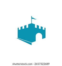 Stylized Castle logo vector and symbol design