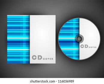 Stylized CD Cover design template. EPS 10.