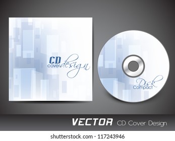 Stilvolle Design-Vorlage für CD-Cover. EPS10.
