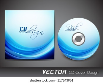 Stylized CD Cover design template. EPS 10.