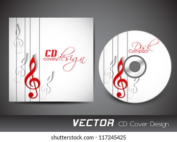 Stilvolle Design-Vorlage für CD-Cover. EPS10.