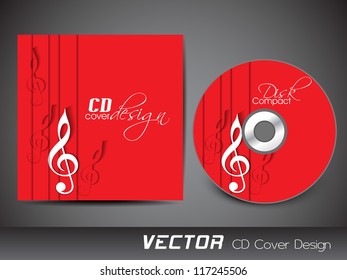 Stilvolle Design-Vorlage für CD-Cover. EPS10.