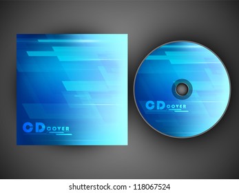 Stylized CD Cover design template. EPS 10.