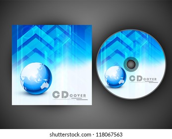 Stylized CD Cover design template. EPS 10.