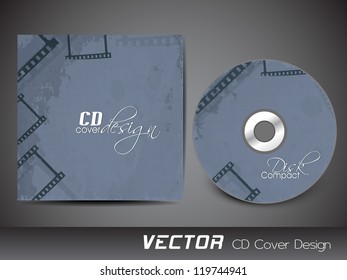 Stylized CD Cover design template. EPS 10.
