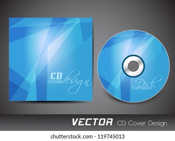 Stylized CD Cover design template. EPS 10.