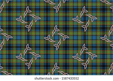 Stylized Checkered Background Patterns Prints Fabrics Stock Vector ...