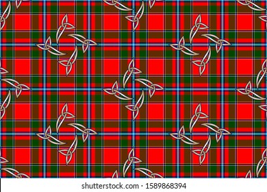 Stylized Checkered Background Patterns Prints Fabrics Stock Vector ...