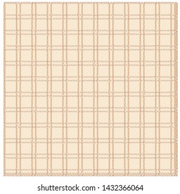 Stylized checkered background for prints, fabrics, designs, clothes. A cell is like a Scottish tartan - Illüstrasyon
