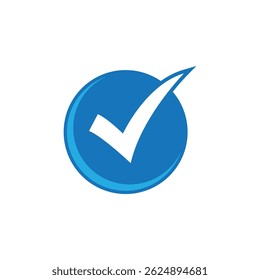Diseño estilizado del símbolo del Vector del logotipo de la lista de verificación