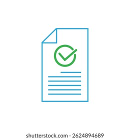 Stylized Checklist logo vector symbol design