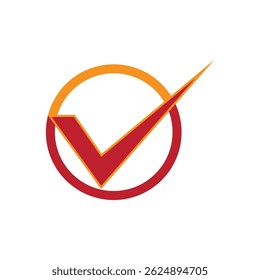 Diseño estilizado del símbolo del Vector del logotipo de la lista de verificación
