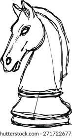 Stylized chess knight on a base representing strategy and planning.