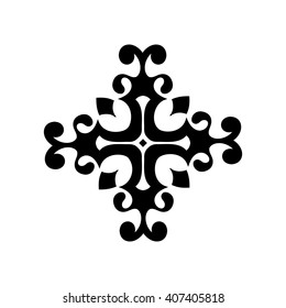 Stylized christian cross, vector illustration isolated on white background