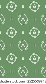 Stylized christmas seamless pattern. Vector illustration.