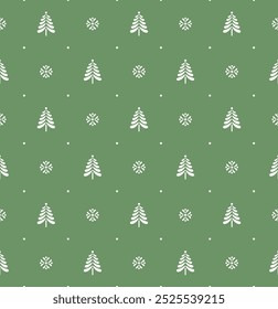 Patrón sin costuras navideño estilizado. Ilustración vectorial.