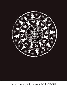 stylized  Christmas  snowflake