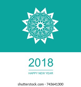 Stylized Christmas star. Isolated vector flat image.