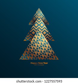 Stylized Christmas tree.