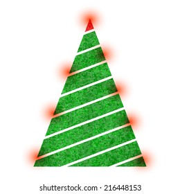 Stylized Christmas tree.