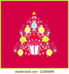  Stylized christmas tree card