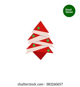 Stylized Christmas tree icon