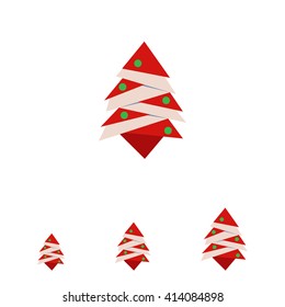 Stylized Christmas tree icon