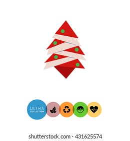 Stylized Christmas tree icon