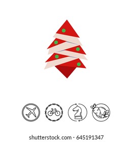 Stylized Christmas tree icon
