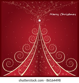stylized Christmas tree on