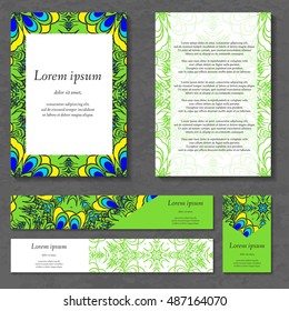 stylized Christmas tree on decorative background. Merry Christmas lettering text for internet sites, gift cards, flyers and presentations. Vector illustration