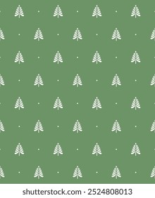 Stylized christmas tree seamless pattern. Vector illustration.