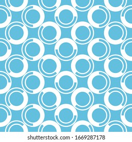 Stylized circles pattern. Circular figures seamless ornament. Geometric motif. Rounds background. Circle shapes ornate. Ethnic image. Digital paper, textile print, web design, abstract, vector work