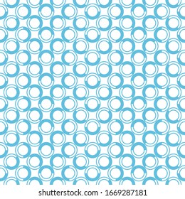 Stylized circles pattern. Circular figures seamless ornament. Geometric motif. Rounds background. Circle shapes ornate. Ethnic image. Digital paper, web design, textile print, abstract, vector art.