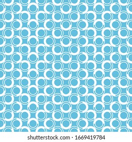 Stylized circles pattern. Circular figures seamless ornament. Geometric motif. Rounds background. Circle shapes ornate. Ethnic image. Digital paper, web design, textile print, abstract. Vector artwork