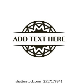 Stylized circular badge for elegant branding perfect for fashion labels