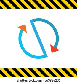 Stylized circulation sign