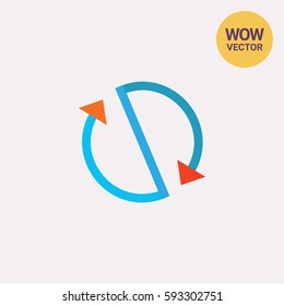 Stylized circulation sign