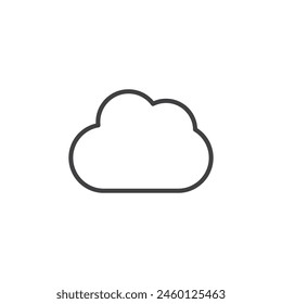 Stylized Cloud Icon Set. Cartoonish cloud designs vector symbol.
