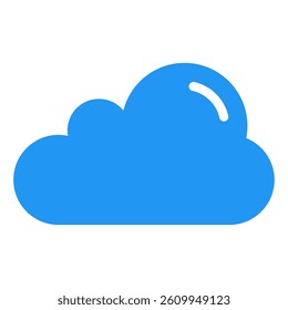 Stylized cloud icon suitable for weather apps, websites, or digital media.