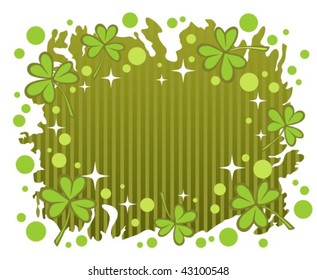Stylized clover background  for St. Patrick's Day.