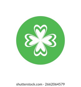 Stylized clover logo and symbol design