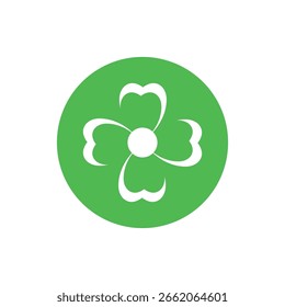 Stylized clover logo and symbol design