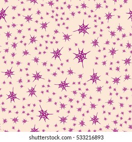 Stylized cobweb seamless pattern. Can be use for background, fabric, wrapping and others.