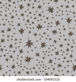 Stylized cobweb seamless pattern. Can be use for background, fabric, wrapping and others.