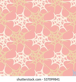 Stylized cobweb seamless pattern. Can be use for background, fabric, wrapping and others.