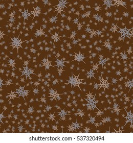 Stylized cobweb seamless pattern. Can be use for background, fabric, wrapping and others.