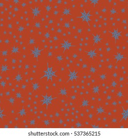 Stylized cobweb seamless pattern. Can be use for background, fabric, wrapping and others.