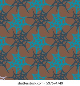 Stylized cobweb seamless pattern. Can be use for background, fabric, wrapping and others.